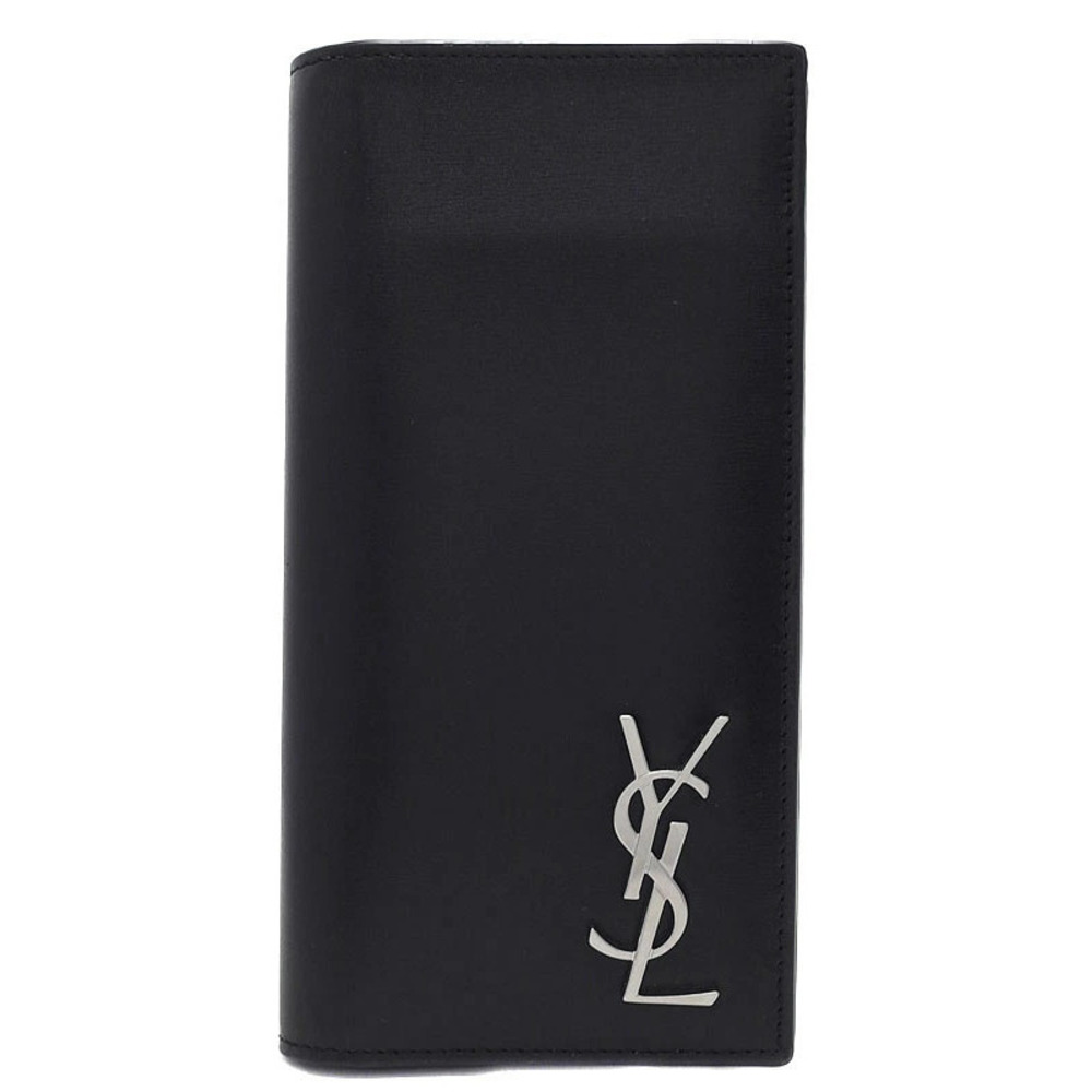 SAINT LAURENT Paris Monogram Continental Wallet Bi fold Long